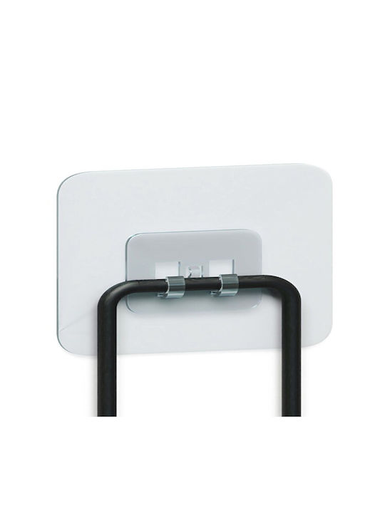 Femmit Wall Hanger 6 Hooks Self-Adhesive & Screws Metal Black