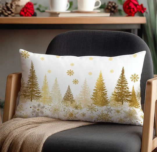 By Queen Limited Festive Edition Decorative Pillow Case Golden Forest 50x30cm
