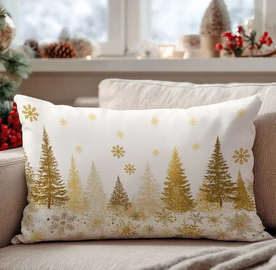 By Queen Limited Festive Edition Decorative Pillow Case Golden Forest 50x30cm