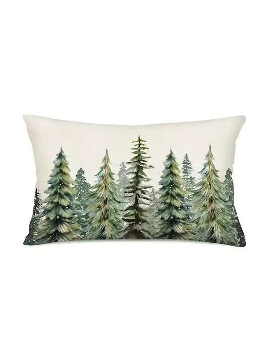 By Queen Limited Festive Edition Μαξιλαροθήκη Winter Forest Serenity 50x30εκ