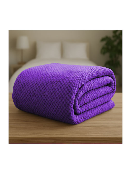 Lino Home Napnest Pătură Fleece Supradublă 220x240 cm Violet