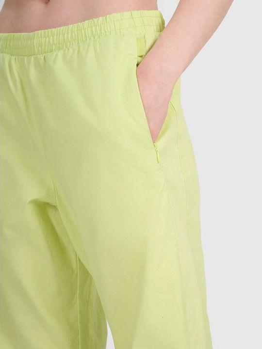 Damen Stoff Hose in Lockere Passform Grün