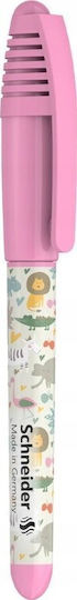 Schneider Fountain Pen Medium Pink Plastic with Pink Ink