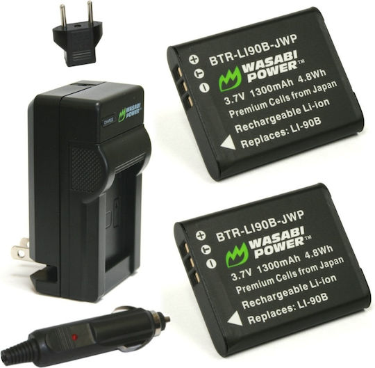 Wasabi Battery Charger Compatible with Olympus