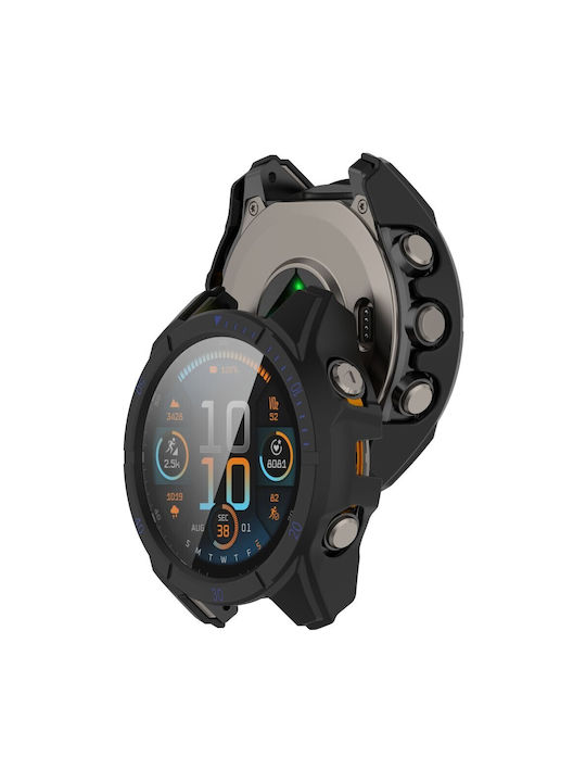 Πλαστική Θήκη με Τζαμάκι Black/Blue για Garmin Fenix 8 Solar (51mm)