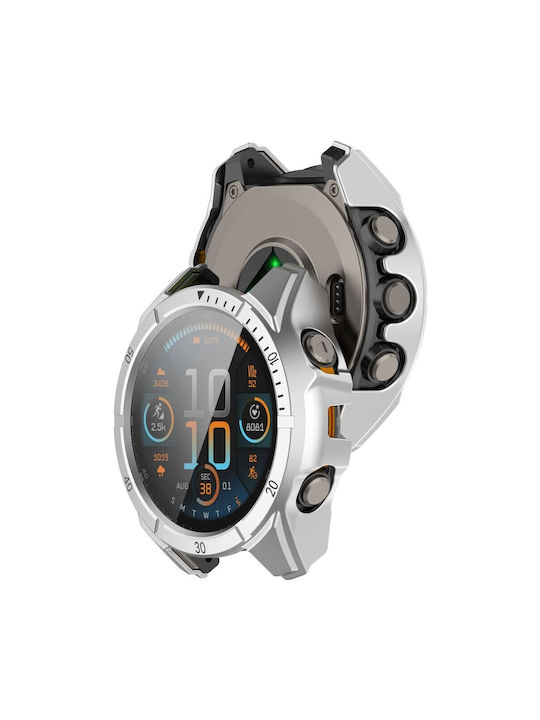 Пластмасов Калъф със Стъкло Silver/Black за Garmin Fenix 8 Solar (51mm)