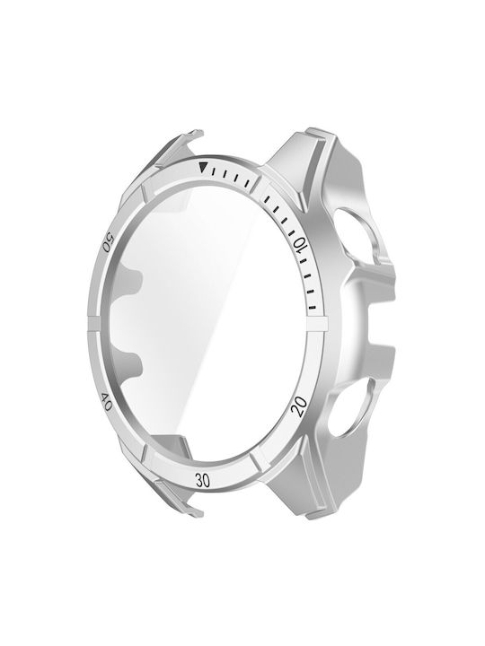 Пластмасов Калъф със Стъкло Silver/Black за Garmin Fenix 8 Solar (51mm)