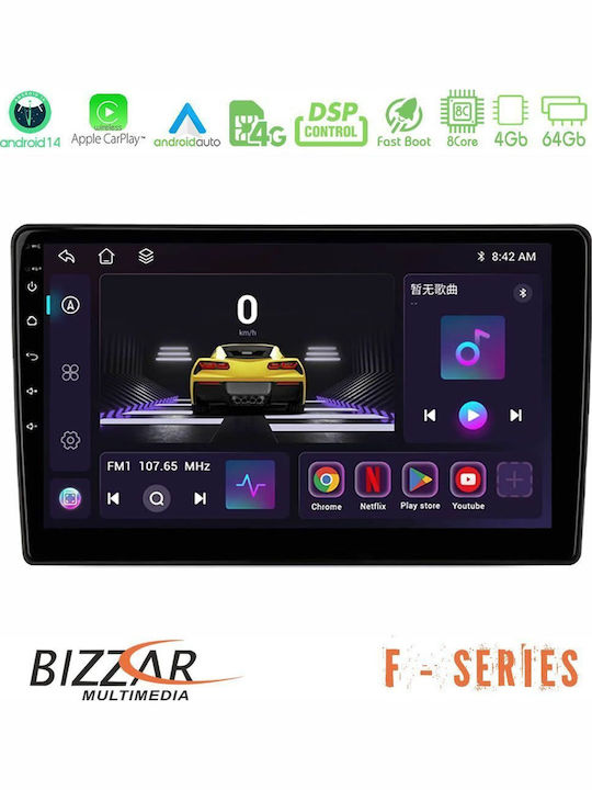 Bizzar Car Audio System for Renault Dokker Dacia Sandero / Dokker 2014-2020 (Bluetooth/USB/WiFi/GPS/Apple-Carplay/Android-Auto) with Touch Screen 9"