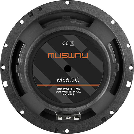 Musway MS6.2C Σετ Ηχεία Αυτοκινήτου Διαιρούμενα 4" με 60W RMS (2 Δρόμων)