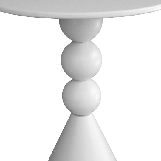 Bilane Rundes Esszimmertisch Holzoptik mit Metallrahmen Beige Farbe 39x39x55cm