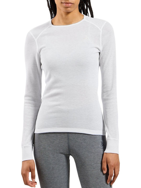 Odlo Active Warm Eco Women's Thermal Long-Sleeved Shirt White