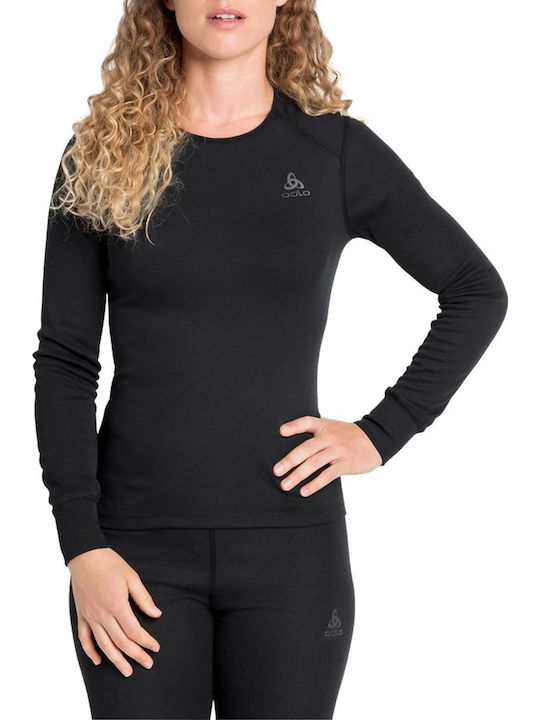 Odlo Active Warm Γυναικεία Ισοθερμική Μακρυμάνικη Μπλούζα Μαύρη