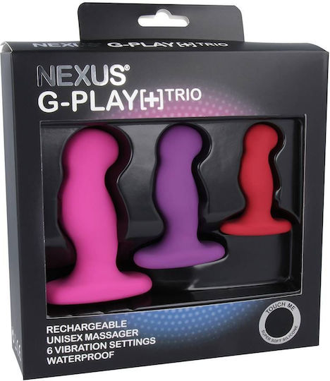 Nexus G Play Trio Plus Anale Plugs mit Vibration Elektrische Gitarren Klein 3Stück