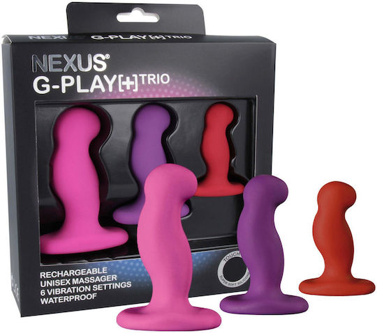 Nexus G Play Trio Plus Anale Plugs mit Vibration Elektrische Gitarren Klein 3Stück
