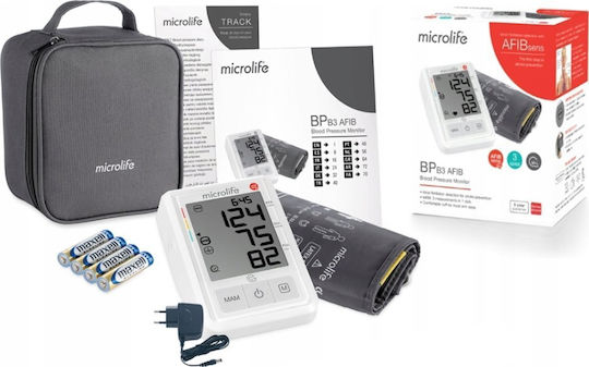 Microlife B3 Afib Kid's Electronic Blood Pressure Monitor Arm Accuracy with Arrhythmia Detection