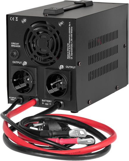 Rebel POWER-500-LFP4 Καθαρού Ημιτόνου Inverter Ισχύος 300W με Τάση Εισόδου 12V