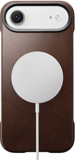 Nomad Rustic Back Cover Leather / Silicone 1.15mm Brown (iPhone Air)