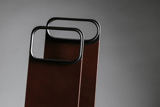 Nomad Rustic Back Cover Leather / Silicone 1.15mm Brown (iPhone Air)