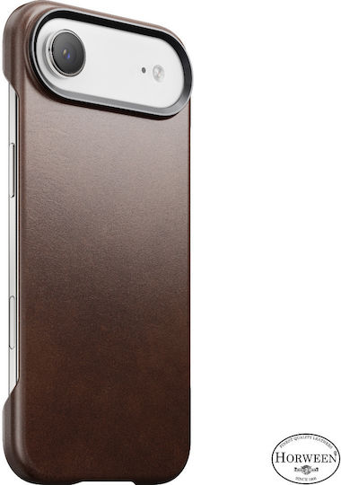 Nomad Rustic Back Cover Leather / Silicone 1.15mm Brown (iPhone Air)