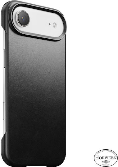 Nomad Back Cover Δερμάτινο / Σιλικόνης Μαύρο (iPhone Air)