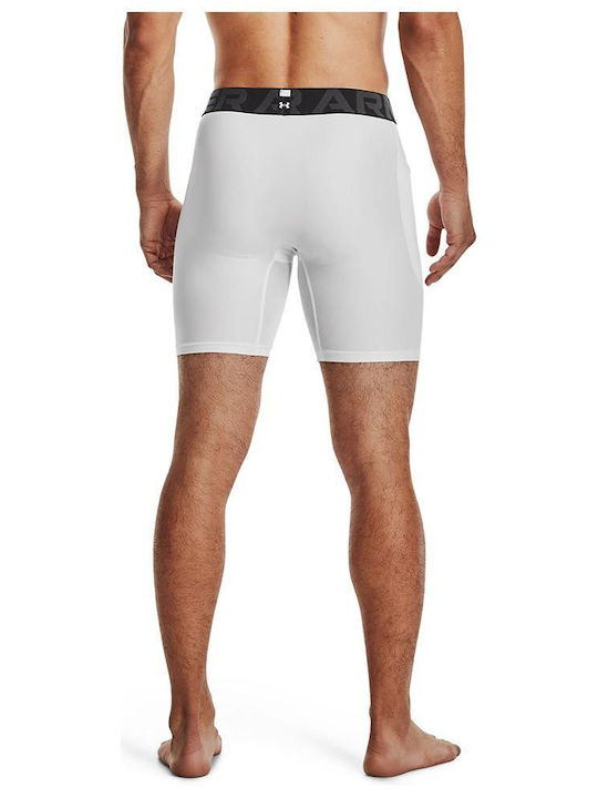 Under Armour HeatGear Ανδρικό Ισοθερμικό Σορτς Compression Λευκό