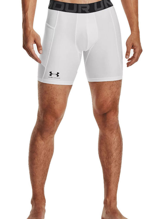 Under Armour HeatGear Ανδρικό Ισοθερμικό Σορτς Compression Λευκό