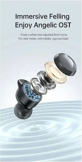 Awei T78 In-ear Bluetooth Handsfree Ακουστικά με Θήκη Φόρτισης Μαύρα