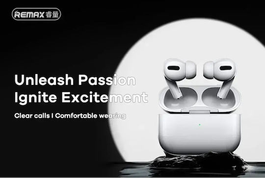 Remax PD-BT510 In-ear Bluetooth Handsfree Ακουστικά με Θήκη Φόρτισης Λευκά