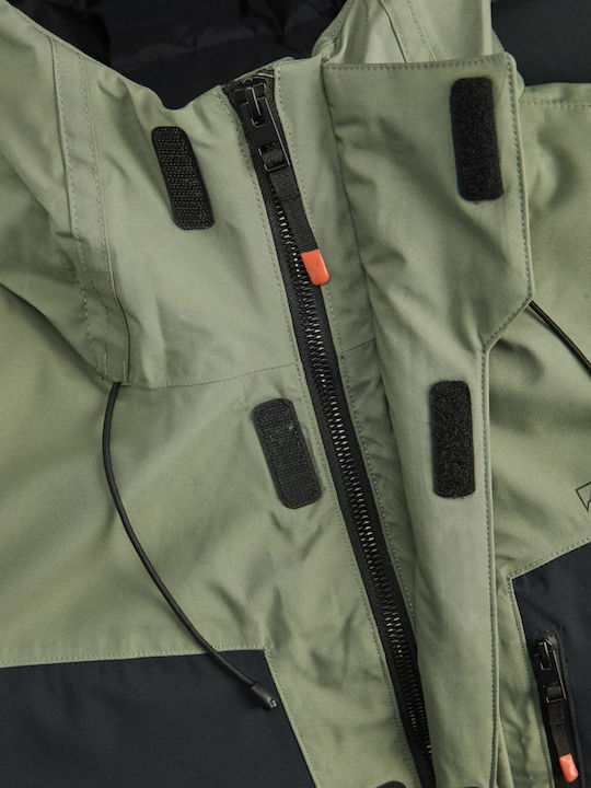 Jack & Jones 12284649 Ανδρικό Μπουφάν για Σκι & Snowboard Πράσινο