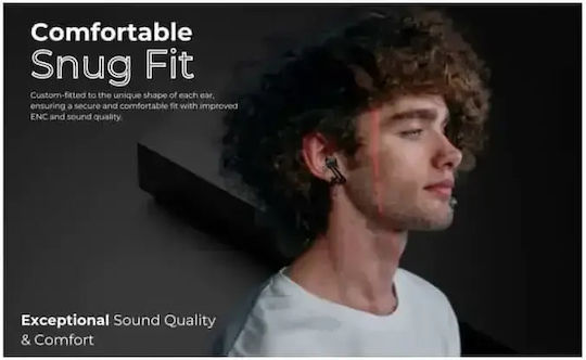 Arrango AC48867 In-ear Bluetooth Handsfree Ακουστικά με Θήκη Φόρτισης Μαύρα
