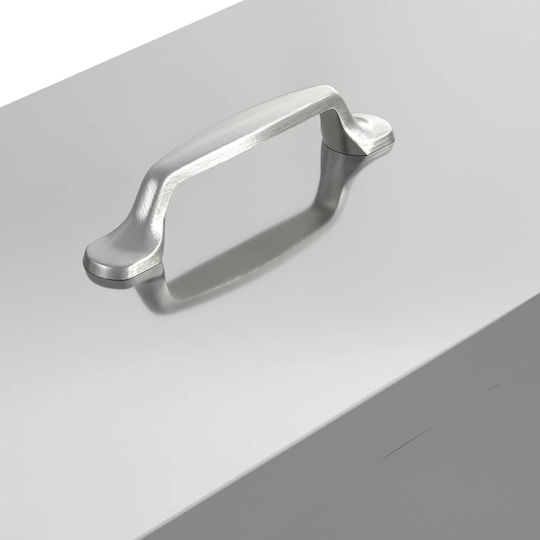 vidaXL Metalic Alimentator cu Capacitate 15kg 41.5x20.5x33cm.