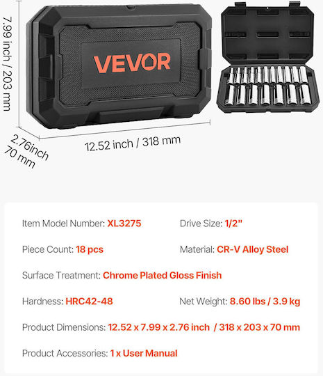 Vevor TTJLBSZJTT12K9UM0001V0