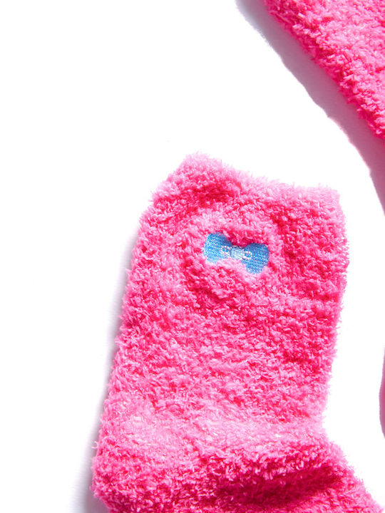 Damentaschen Fleece Gesticktes Design Fuchsia