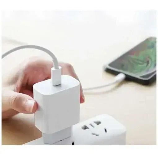 Andowl Φορτιστής με Θύρα USB-C και Καλώδιο USB-C - Lightning 30W Λευκός (Q-PD8)