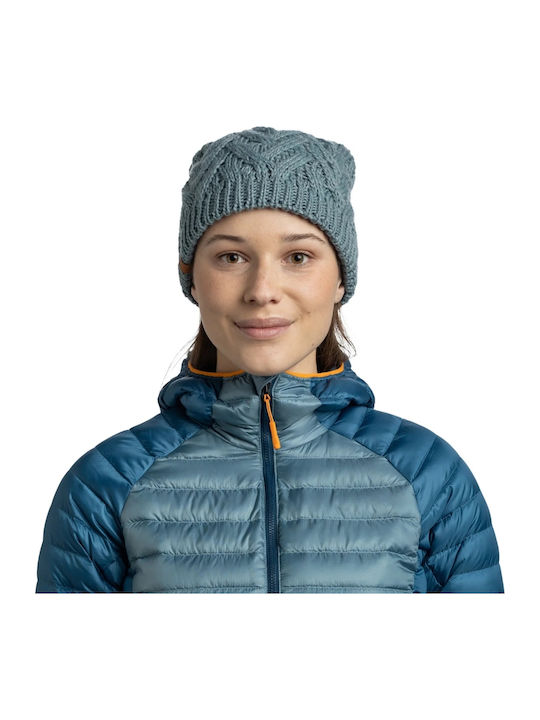Caryn Beanie Unisex Fleece Σκούφος Πλεκτός σε Γκρι χρώμα