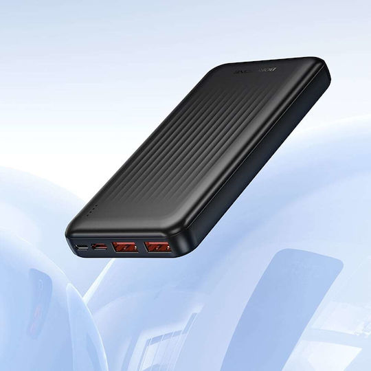 Borofone BJ80 Power Bank 10000mAh 22.5W με 2 Θύρες USB-A και Θύρα USB-C Power Delivery / Quick Charge 3.0 Μαύρο
