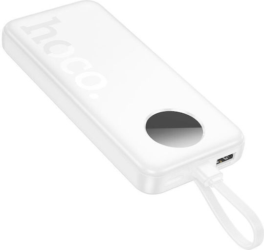 Hoco J132 Power Bank 10000mAh with USB-A Port and USB-C Port White