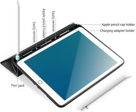 eSTUFF Flip Cover Μαύρη (iPad 10.2)
