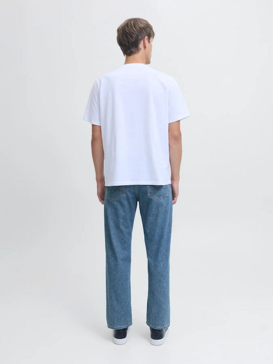 Men's Jeans Pants with Loose Fit Blue
