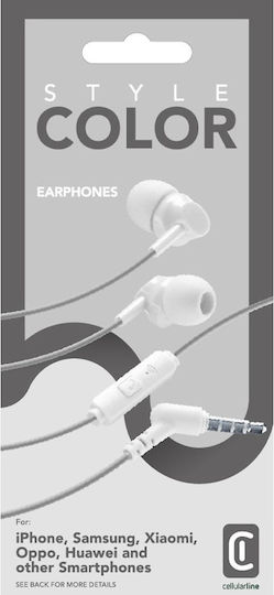 Cellular Line AUINEARSMART In-ear Handsfree με Βύσμα 3.5mm Λευκό