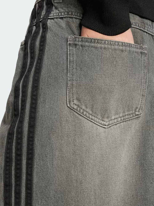 Denim Maxi Rock Grey
