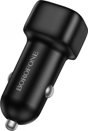 Borofone Car Charger 20W Fast Charging With One Port 1xUSB Black Colour