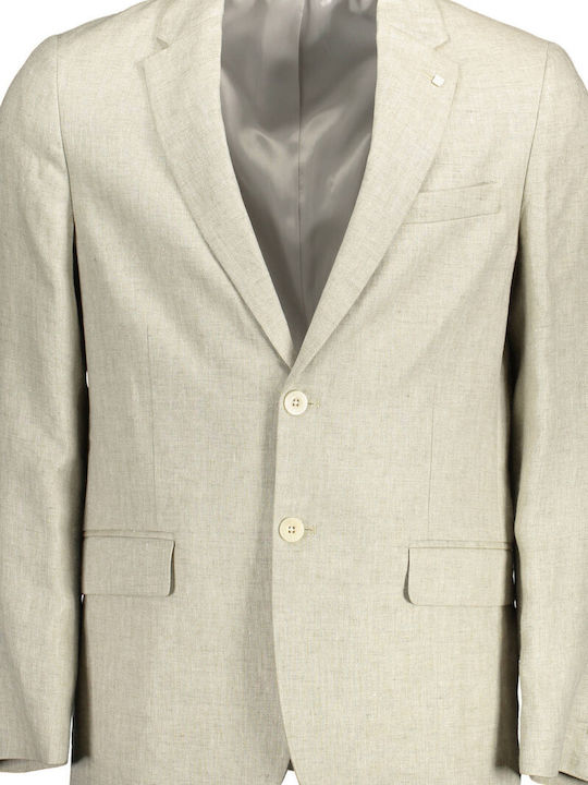Men's Suit Jacket Regular Fit Beige