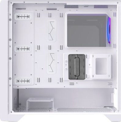 Preyon Nest Windy+ Gaming Midi-Turm Computergehäuse mit Seitenfenster Weiß