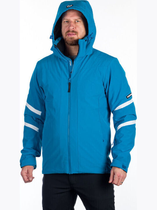 Northfinder Men's Soft Shell Ski & Snowboard Jacket Blue BU-5144SNW-281
