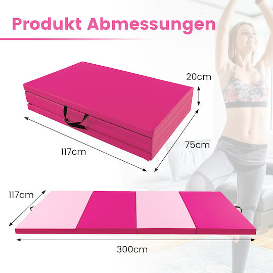 Costway Exercise Mat Pink (300x117x5cm)