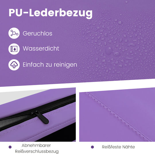 Costway Costway Pilates Exercise Mat Purple 300x117x5cm