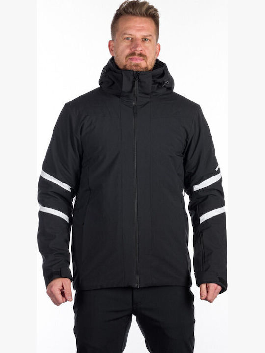 Northfinder Men's Soft Shell Ski & Snowboard Jacket Black BU-5144SNW-269