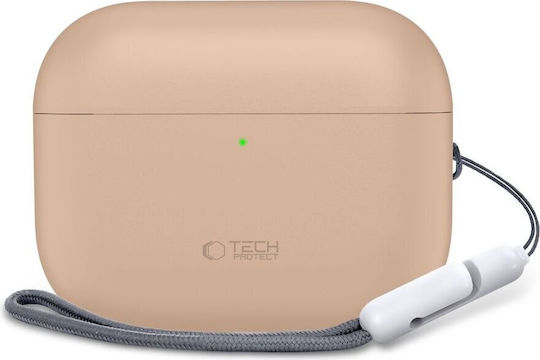 Tech-Protect Silicone Hülle Silikon in Braun Farbe für Apple AirPods Pro 3