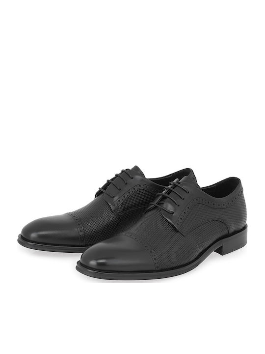 Δερμάτινα Ανδρικά Oxfords Μαύρα